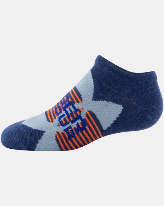 Boys' UA Essential Lite No-Show Socks 6-Pack, Blue, pdpMainDesktop image number 1